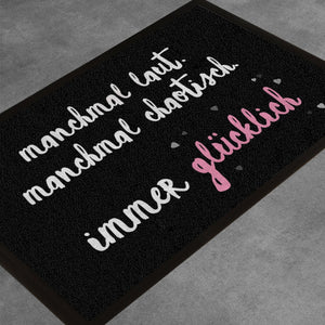 Fußmatte immer glücklich