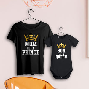 2er Set Queen und Prince | Mama und Baby | T-Shirt & Body