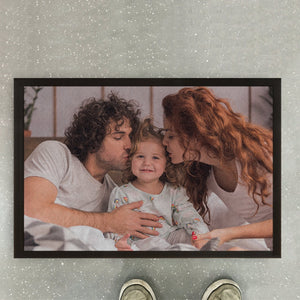 individuelle Fußmatte, Fußabstreicher mit deinem Foto personalisierbar, 60cm x 40cm, indoor/outdoor.