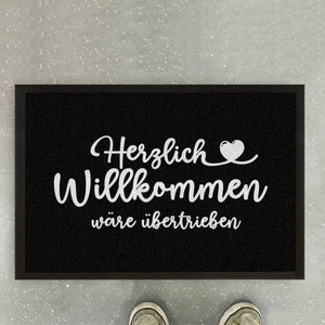 Fußmatte Fußabstreicher Familie "Übertrieben" Anti-Rutsch-Matte