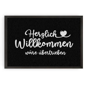 Fußmatte Fußabstreicher Familie "Übertrieben" Anti-Rutsch-Matte