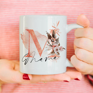 Tasse Kaffeebecher Keramiktasse mit Mama-Aufdruck Geschenkidee, spülmaschinenfest, 11oz