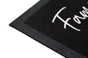 Fußmatte Strichmännchen personalisiert mit Namen und Personen