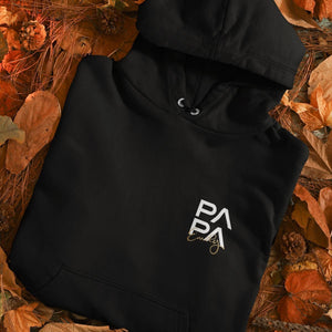 Papa Hoodie, personalisiert mit Name, Dad Hoodie, Papa Pullover, Hoodie mit Kapuze, Weihnachtsgeschenk für Papa, Geschenk für Mann