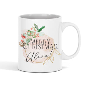 personalisierte Tasse Merry Christmas mit Namen