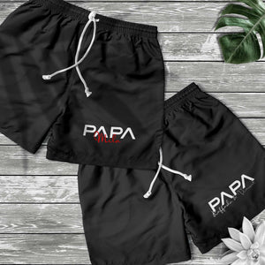 Papa Badehose, personalisiert mit Namen