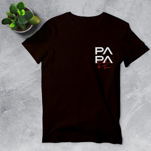 Papa T-Shirt, personalisiert mit Namen