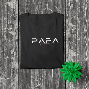Papa I T-Shirt schwarz, personalisiert mit Namen