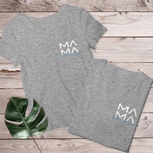 Mama T-Shirt grau, personalisiert mit Namen