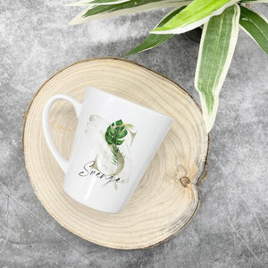 personalisierte konische Tasse mit Name tropical
