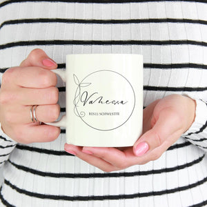 personalisierte Tasse mit Name zart
