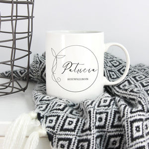 personalisierte Tasse mit Name zart
