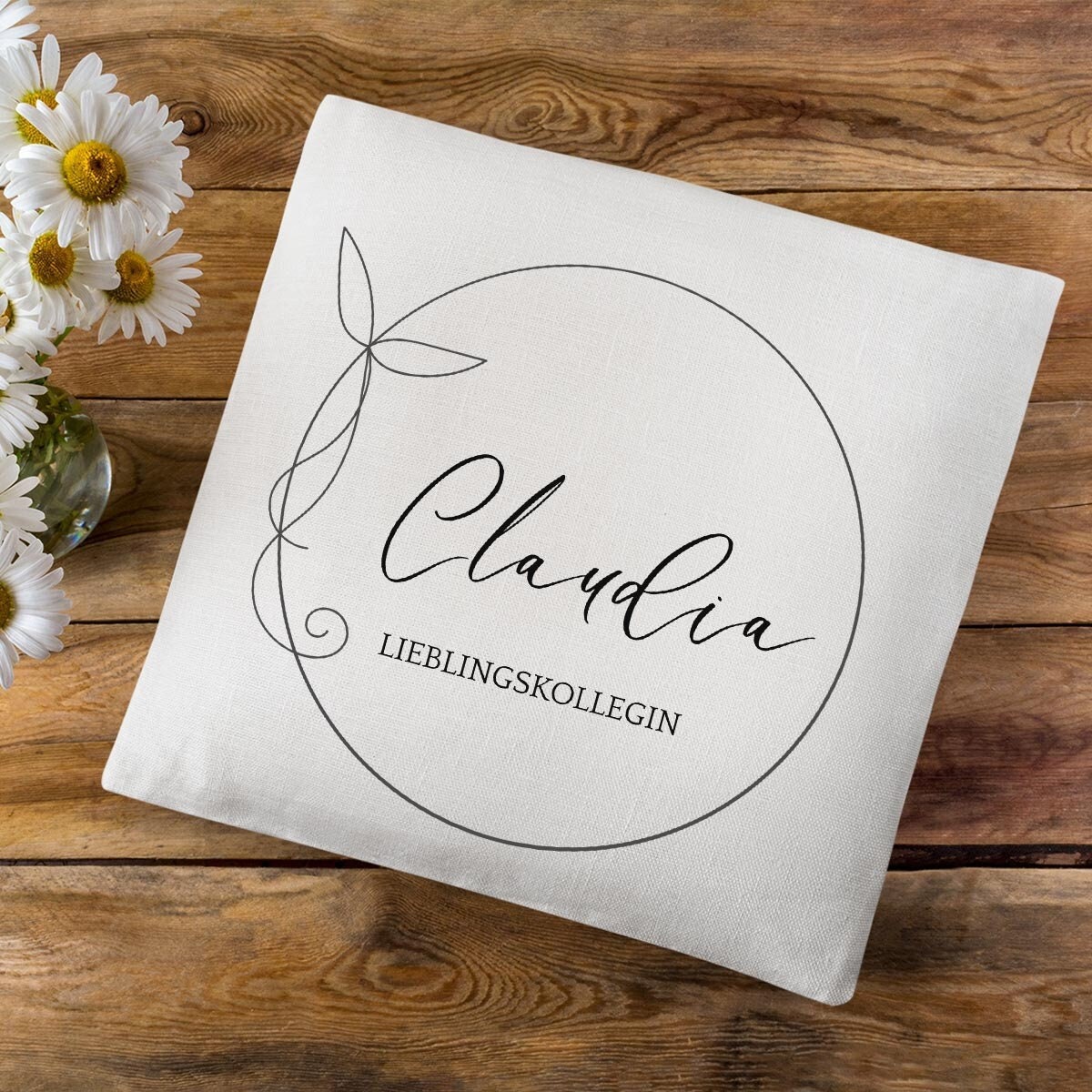 personalisierte Kissen Kissenhülle mit Name und Wunschtext