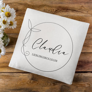 personalisierte Kissen Kissenhülle mit Name und Wunschtext
