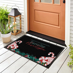 Personalisierte Fußmatte Weihnachten mit Familienname