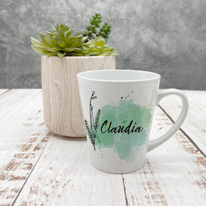 personalisierte konische Tasse Glück mit Name