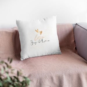 personalisierte Kissen Kissenhülle Love Wunschtext