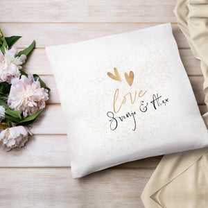 personalisierte Kissen Kissenhülle Love Wunschtext