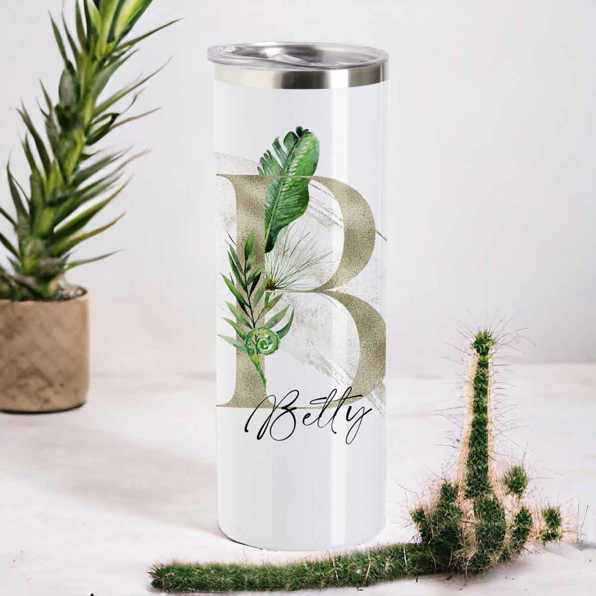 tropical Tumbler, Thermoflasche personalisiert mit Name