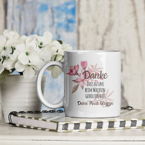 personalisierte Tasse mit Name Danke