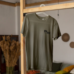 Papa T-Shirt PAPV khaki, personalisiert mit Namen