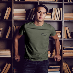 Papa T-Shirt PAPV khaki, personalisiert mit Namen