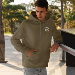 Papa Hoody oliv, personalisiert mit Namen