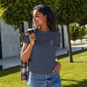 Mama Kreuz T-Shirt navy, personalisiert mit Namen