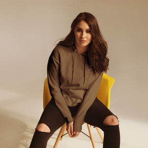 Mama Hoody Kreuz oliv, personalisiert mit Namen