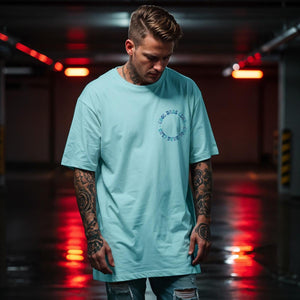 Cool Dads Club oversize Shirt in retro Design in blue