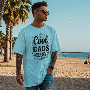 Cool Dads Club oversize Shirt im vintage Look in berryl blue.