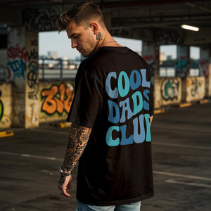 Cool Dads Club oversize Shirt in retro Design in schwarz
