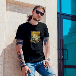 Der Berg ruft T-Shirt, schwarz, wandern