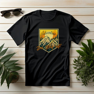 Der Berg ruft T-Shirt, schwarz, wandern