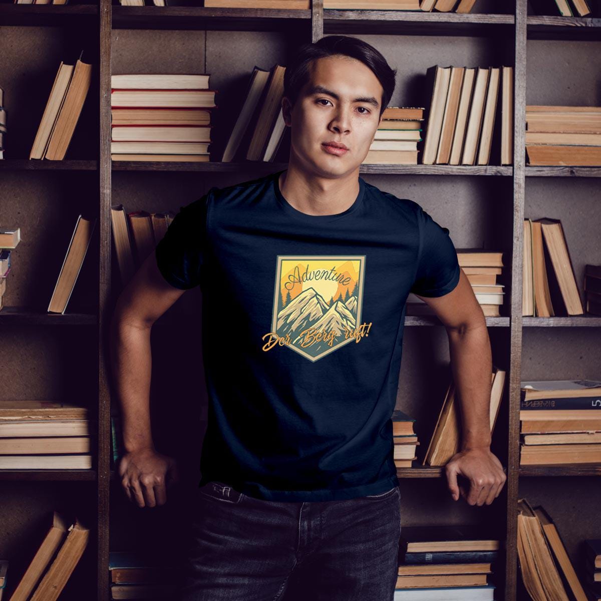 Der Berg ruft T-Shirt, navy, wandern