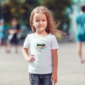 Tshirt Schulkind 2025 mit Wunschname im süßen Splash Design