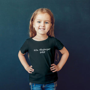 Tshirt Kita Abgänger mit Kreideschrift in weiß