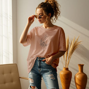 Mystic Moon Shirt oversize für Damen in amber