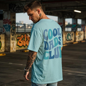 Cool Dads Club oversize Shirt in retro Design in blue