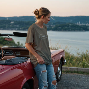 Karma regelt das schon oversize Shirt für Frauen in schwarz