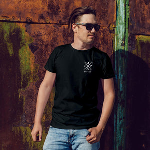 Papa T-Shirt X schwarz, personalisiert mit Namen