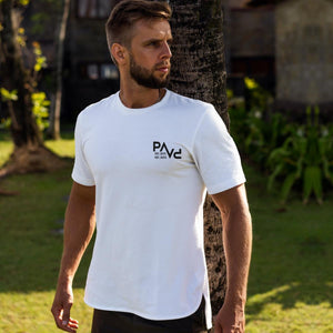 Papa T-Shirt PAPV weiß, Shirt personalisiert mit Namen