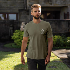Papa T-Shirt X khaki, personalisiert mit Namen