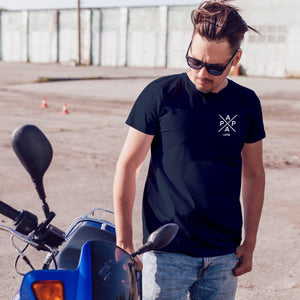 Papa T-Shirt X navy, personalisiert mit Namen