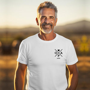 Opa T-Shirt X weiss, Opa Shirt personalisiert mit Namen