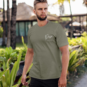 Papa TShirt 2025 khaki, Papa Shirt personalisiert mit Namen und Jahreszahl
