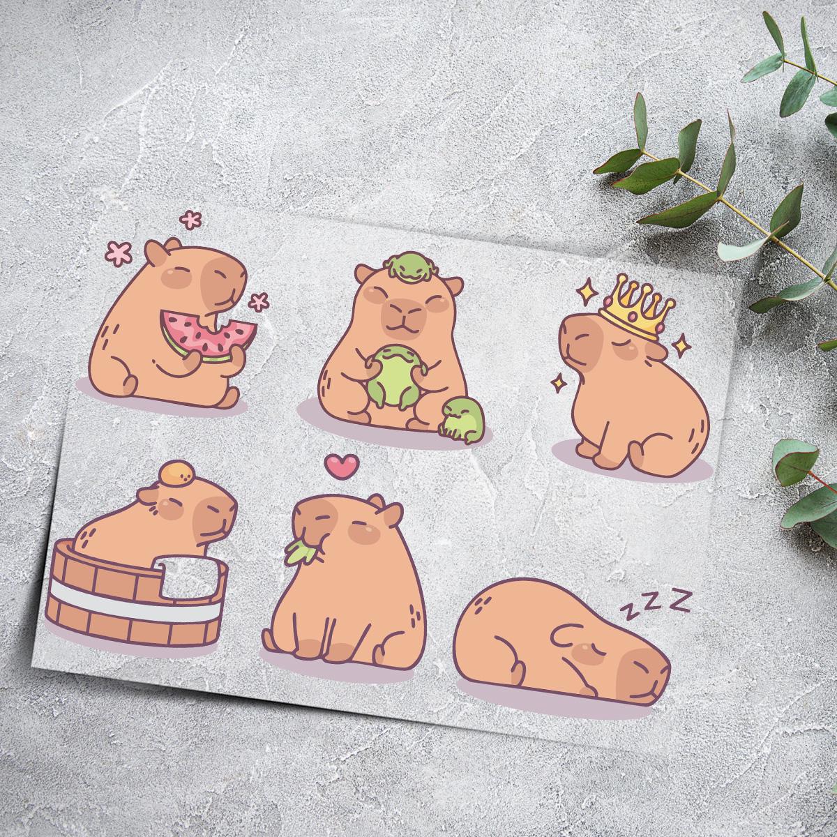 Bügelbild Set Capybara 9cm