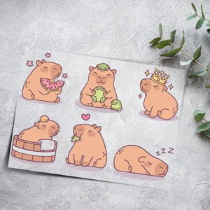 Bügelbild Set Capybara 9cm