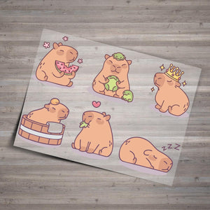 Bügelbild Set Capybara 9cm