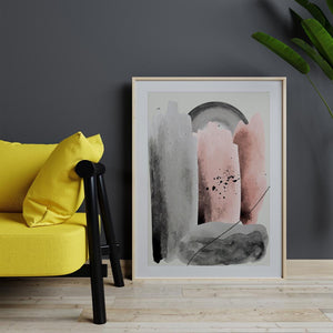 Poster Wandbild 3er Set abstrakt I